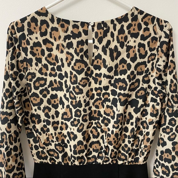 BANANA REPUBLIC LEOPARD PRINT MINI DRESS - Picture 3 of 7